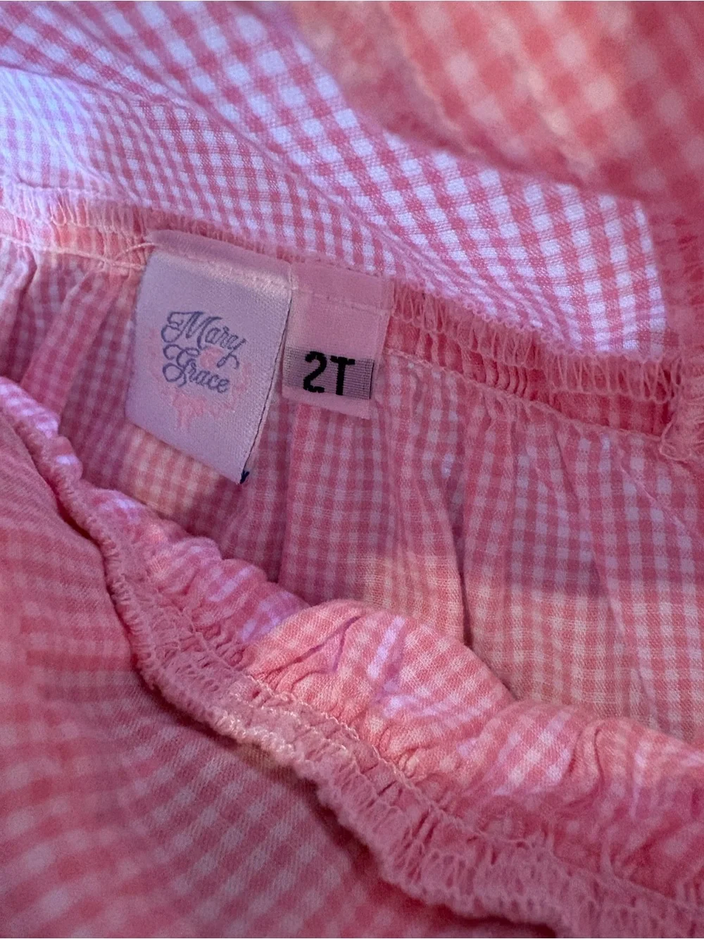 Mary & Grace Baby Girl Pink Yellow Bloomers 2T Classic Set Apples Ribbon gingham